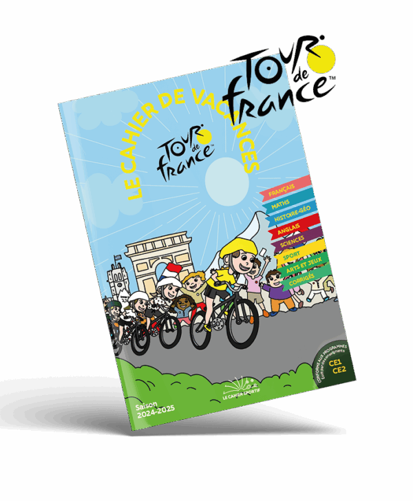 Le cahier de vacances Tour de France - Été 2025 - CE1 - CE2